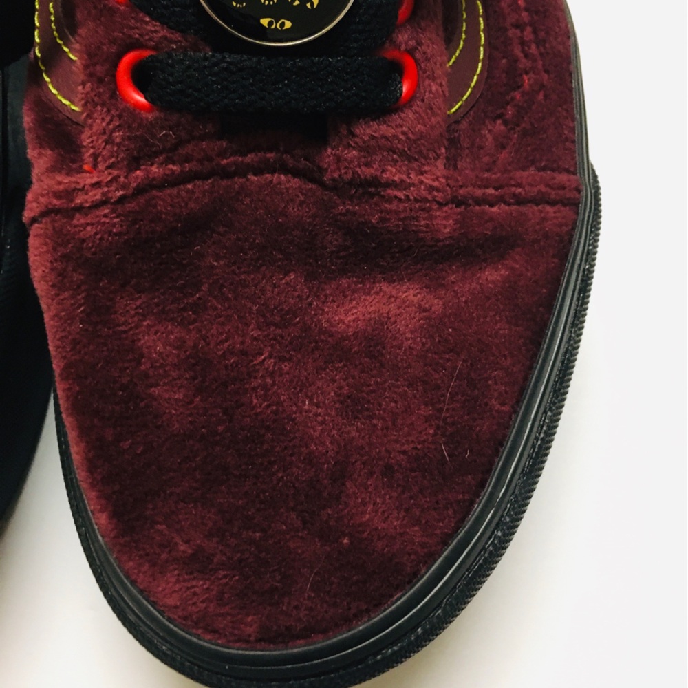 Vans Disney “Magic Mirror On The Wall” Platform Sneakers Size 8 Suede Burgundy - Picture 5 of 15